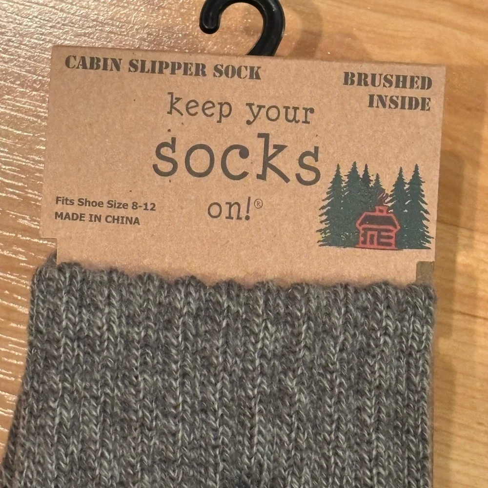 5/$25 Keep your socks on Men's Black and Gray‎ Deer Socks
